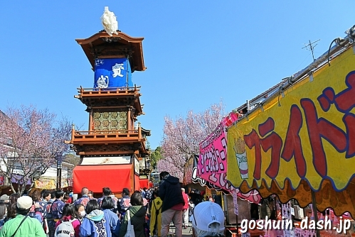 犬山祭(犬山城桜祭り)の車山と屋台