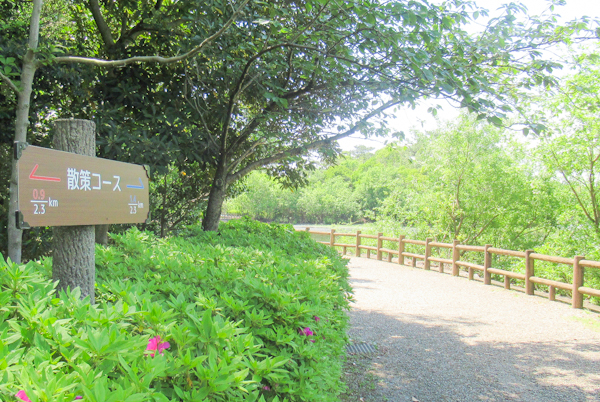 洲原公園(愛知県刈谷市)ウォーキングコース(散策コース)案内板01