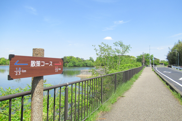 洲原公園(愛知県刈谷市)ウォーキングコース(散策コース)案内板01