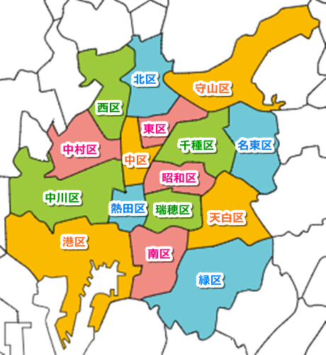 名古屋市16区の地図(マップ)02