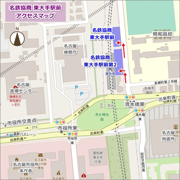 名鉄協商 東大手駅前アクセスマップ01