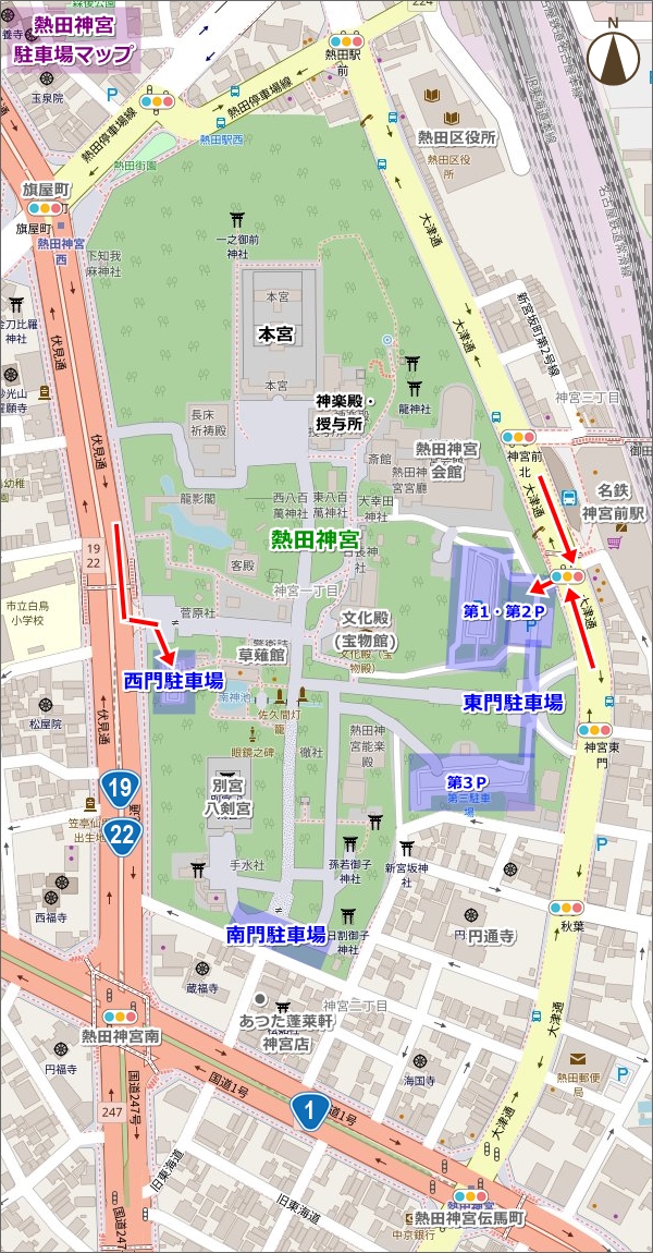熱田神宮駐車場マップ02
