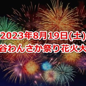 刈谷わんさか祭り花火大会2023